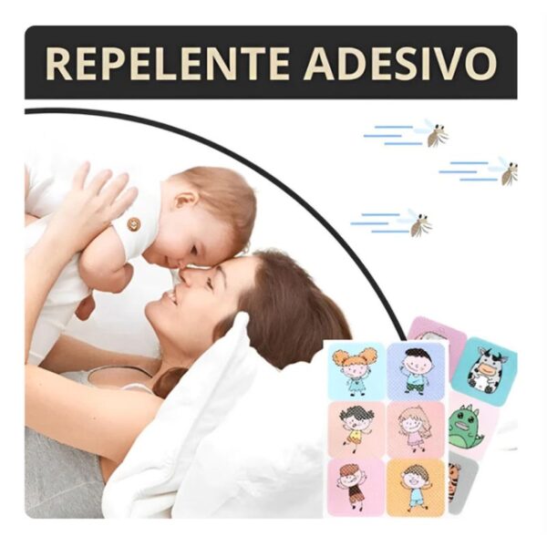 Kit 36x Adesivos Repelente Infantil Sai Dai Mosquito da Dengue Cores Mistas - Image 6